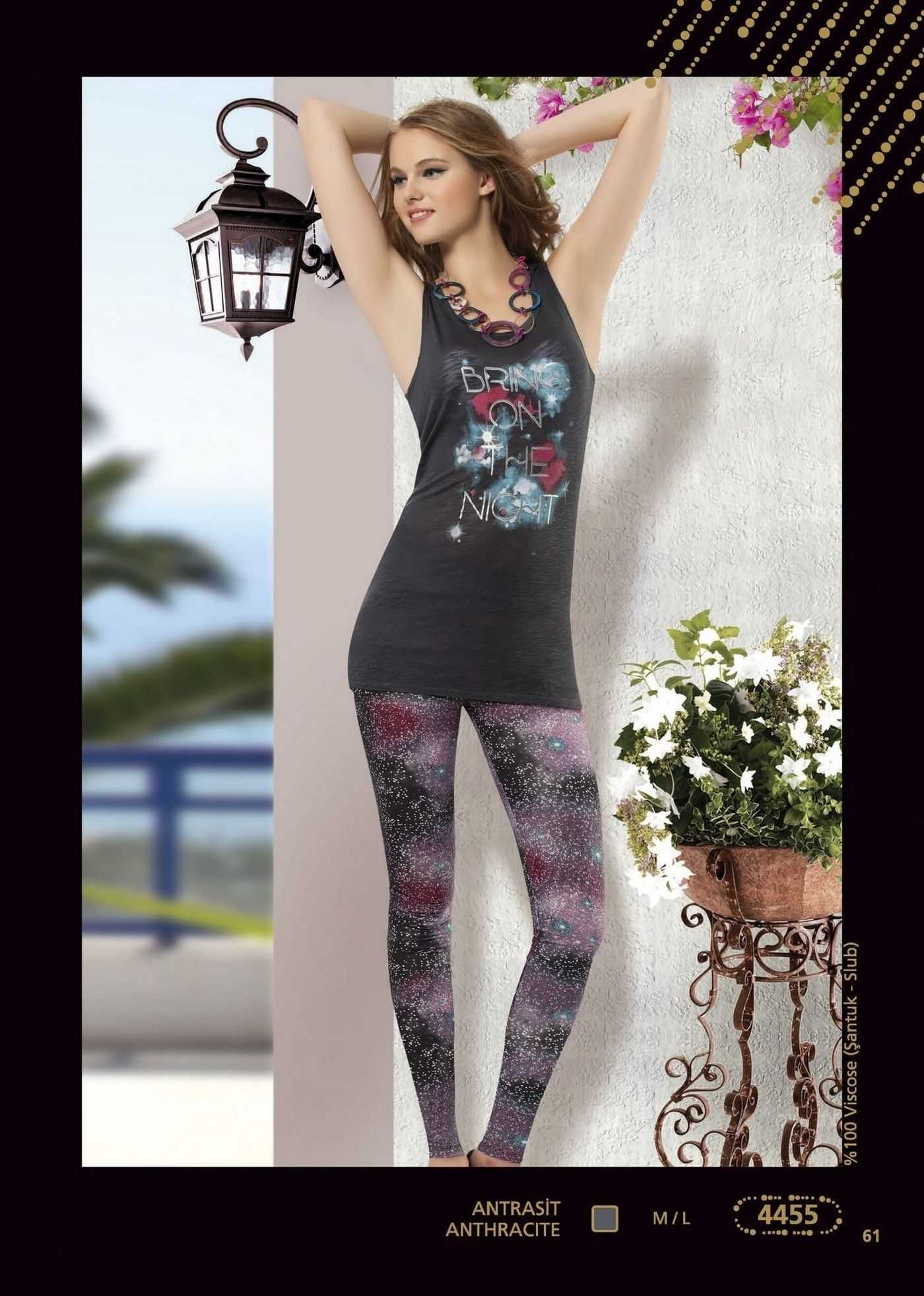 Anıt Yüksek Bel Esnek Tayt Takım Anıt 4455