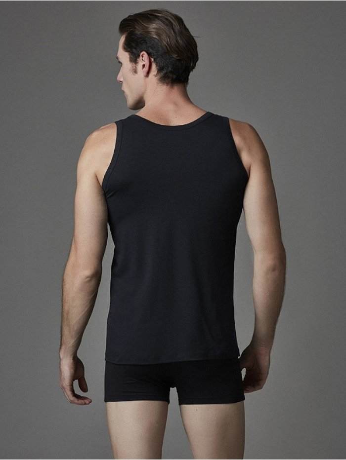 Pamuklu Beyaz Somon Atlet Boxer Takım Eros 104 - Siyah