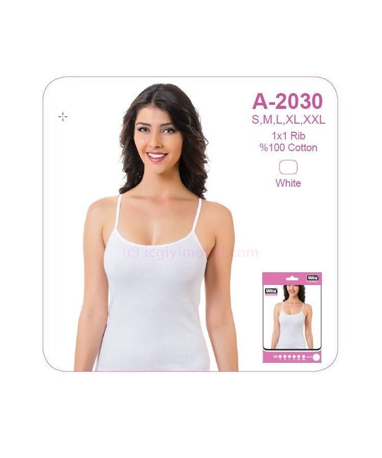 Öztaş Pamuklu Nefes Alan İp Askılı Kadın Atlet Öztaş 2030 - Görsel 2