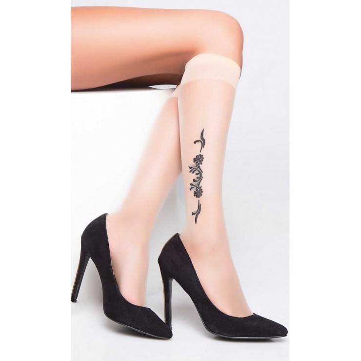 Düşük Denye Kadın Dizaltı Çorap Daymod 1221142 - Naturel