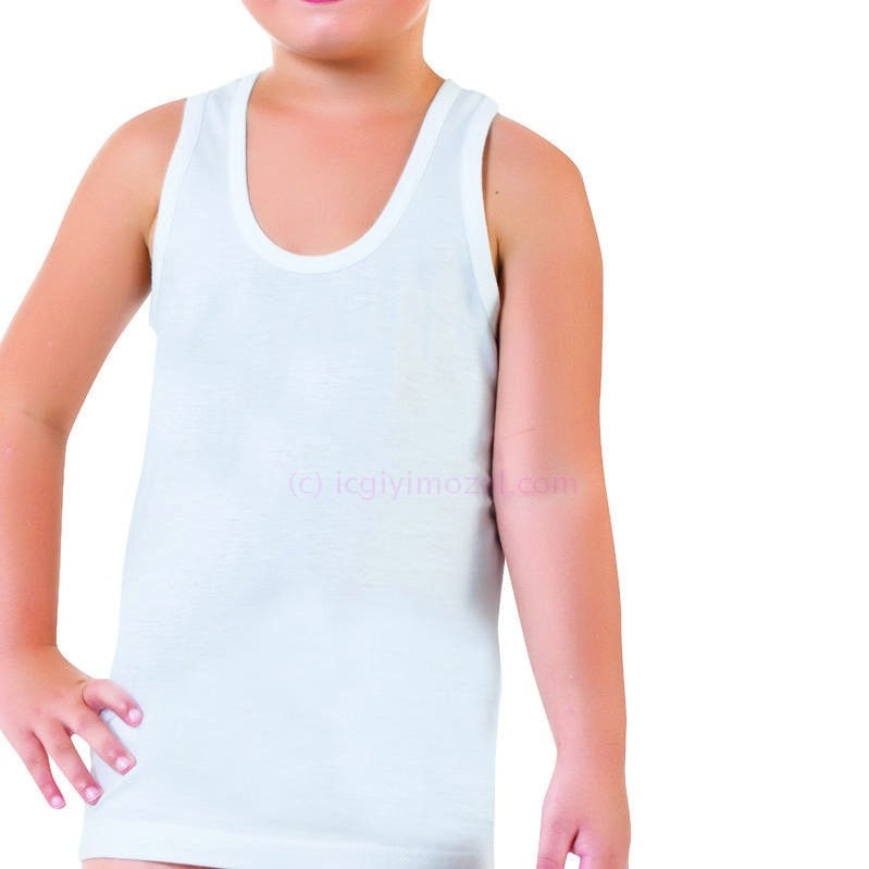 Pamuklu Rahat Kesim Çocuk Atlet Öztaş 3001 - Görsel