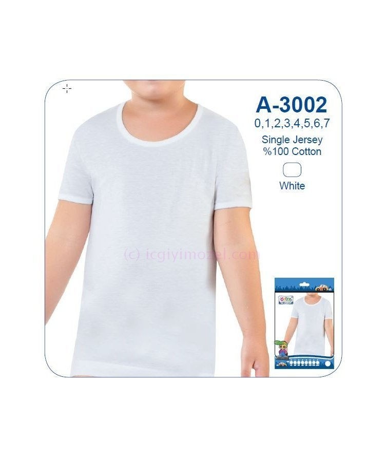 Pamuklu Rahat Kesim Çocuk Atlet Öztaş 3002 - Görsel