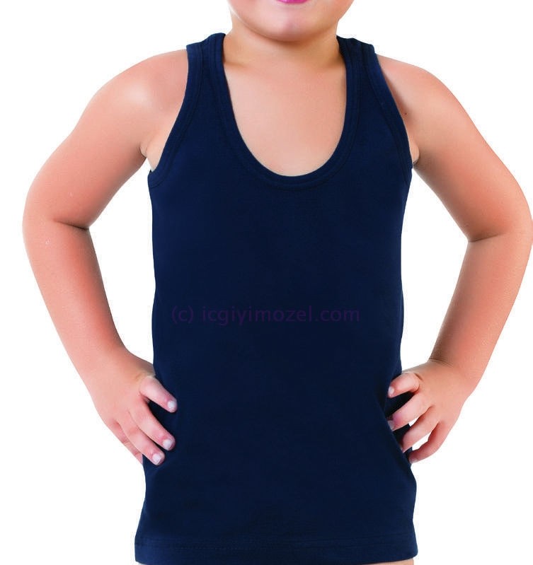 Pamuklu Esnek Düz Çocuk Atlet Öztaş 3050 - Renkli