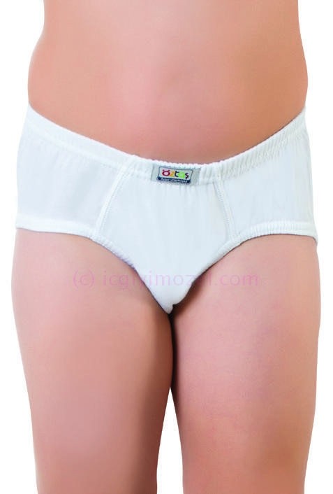 Pamuklu Lastikli Çizgili Slip Külot Öztaş 3153 - Renkli