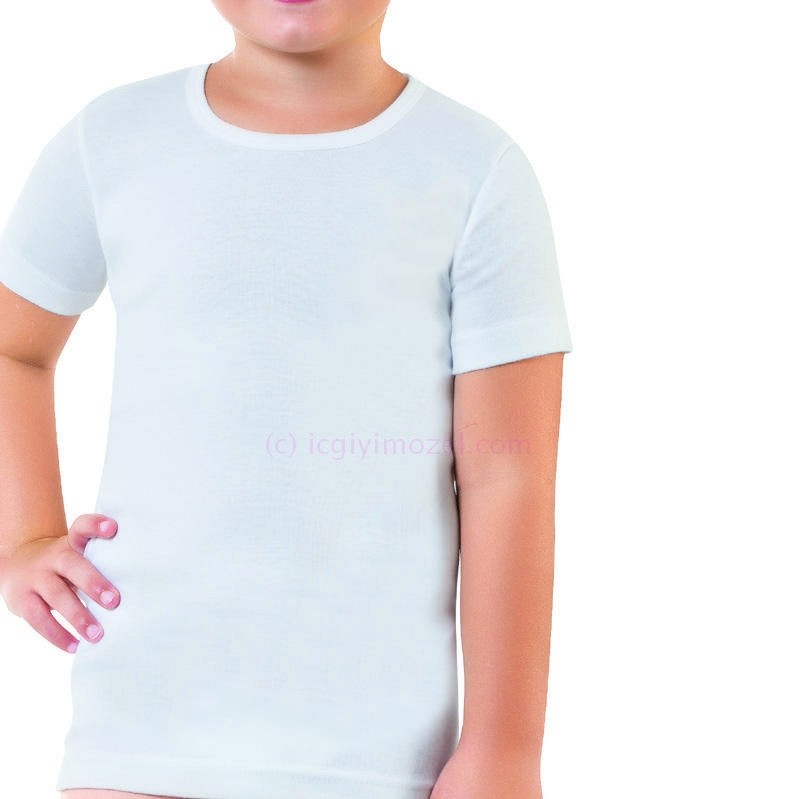 Pamuklu Rahat Kesim Çocuk Atlet Öztaş 3011 - Görsel