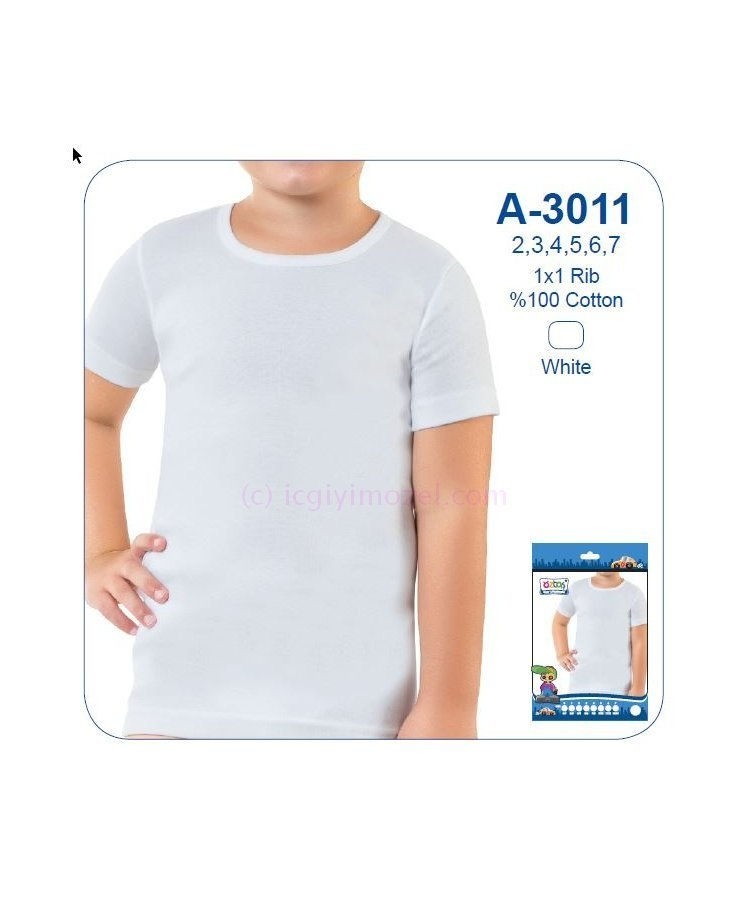 Pamuklu Rahat Kesim Çocuk Atlet Öztaş 3011 - Görsel