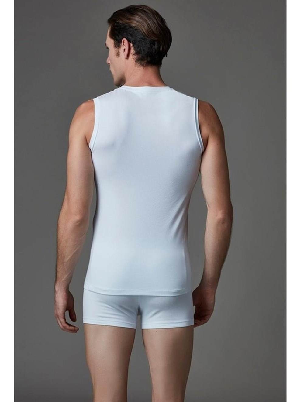 Kolsuz Pamuklu Atlet 2'li Set Eros 003 - Beyaz