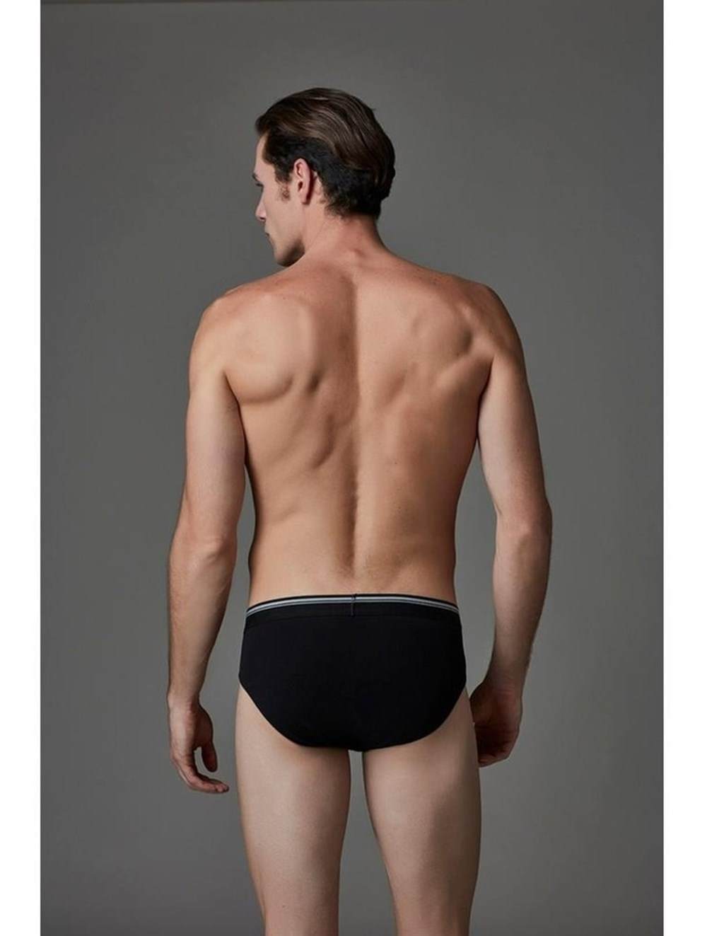 Kompakt Kesim Pamuklu Erkek Slip Eros 007 - Siyah