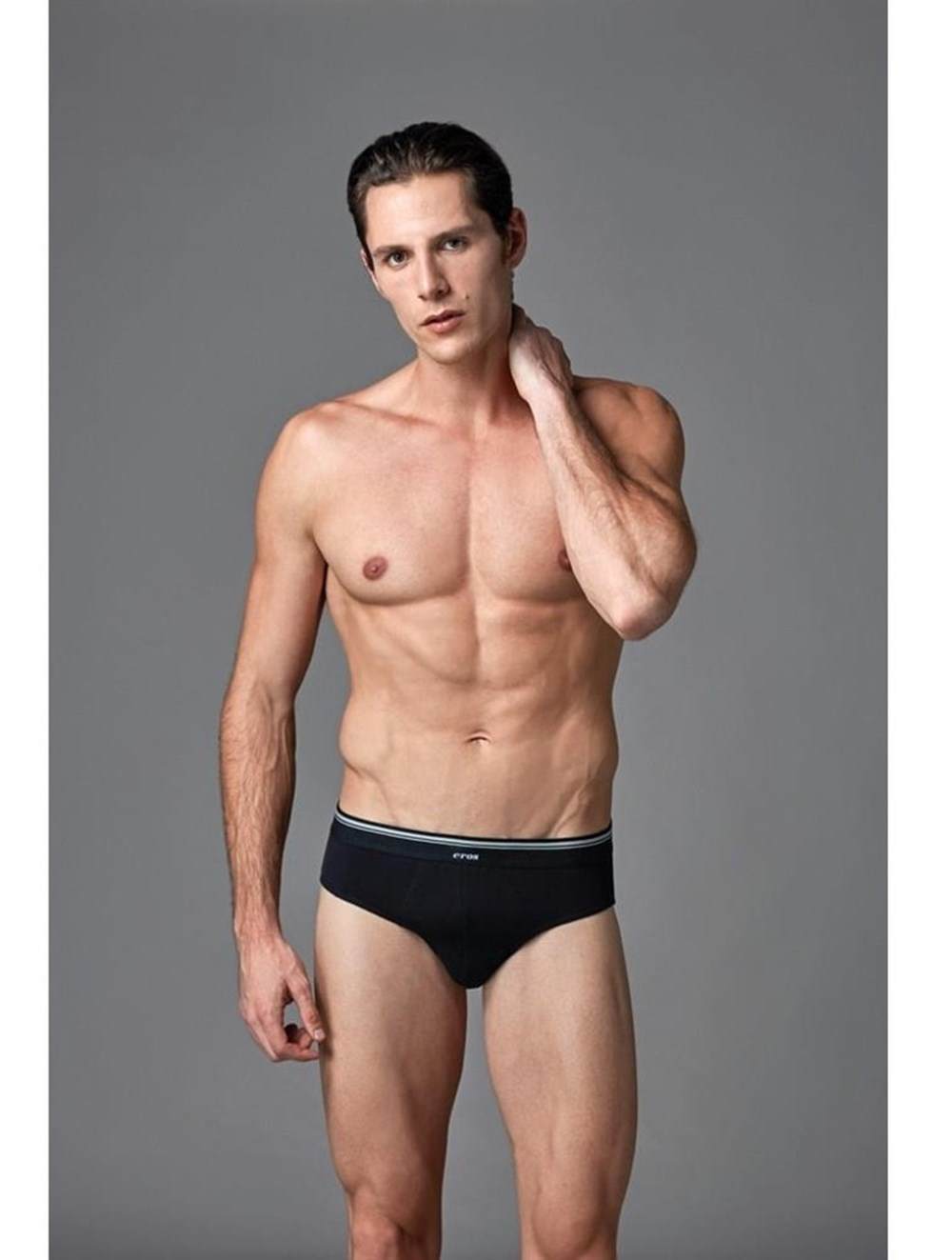Kompakt Kesim Pamuklu Erkek Slip Eros 007 - Siyah