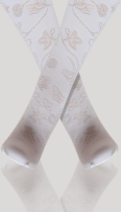 Pamuklu Kaydırmaz Tabana Sahip Bebe Külotlu Çorap Daymod 2122024 - Kemik