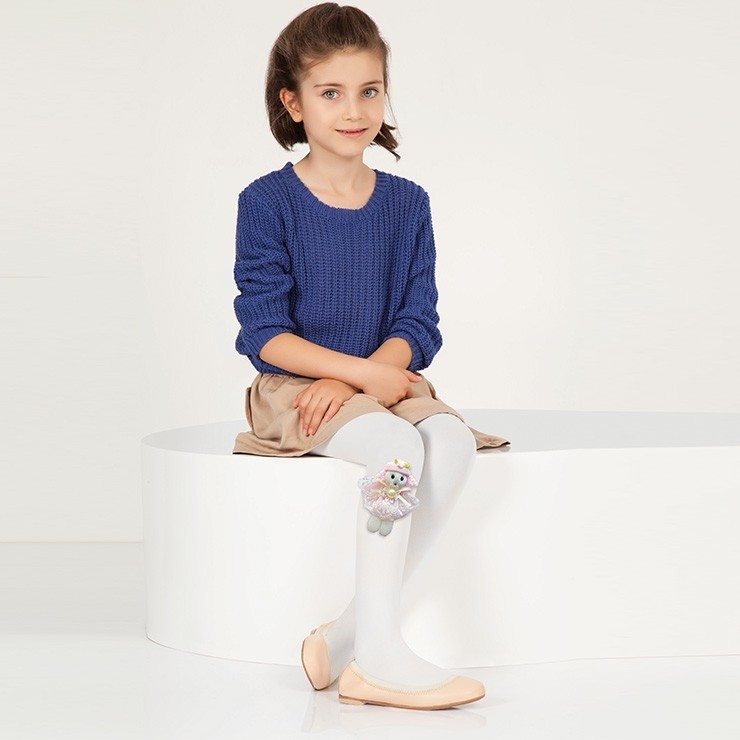 Daymod Kaydırmaz Tabanlı Yazılı Çocuk Külotlu Çorap Daymod 2142011