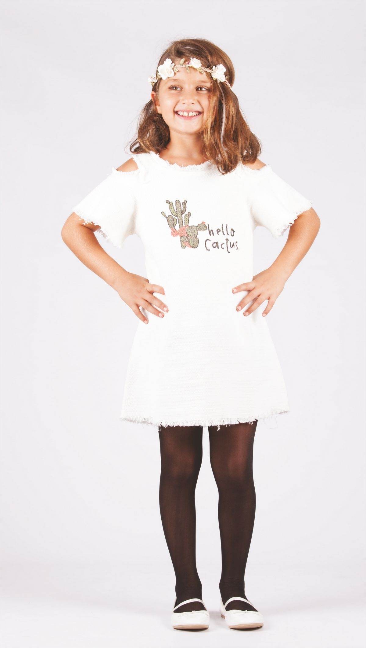 Yüksek Pamuklu Kaydırmaz Taban Çocuk Külotlu Çorap Daymod 2111003 - Bronz