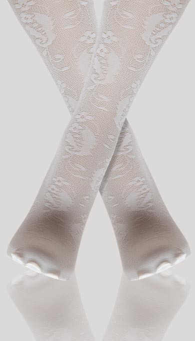 Pamuk Oranı Yüksek Bebe Külotlu Çorap Daymod 2122026 - Beyaz