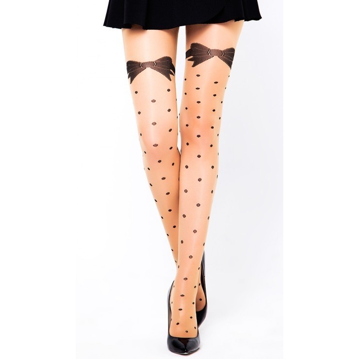 Düşük denye ve elastan içeren Külotlu Çorap Daymod 1121175 - Ten