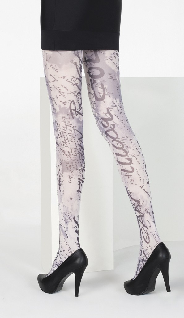 Düşük Denye Desenli Külotlu Çorap Daymod 112031 - Tek Renk