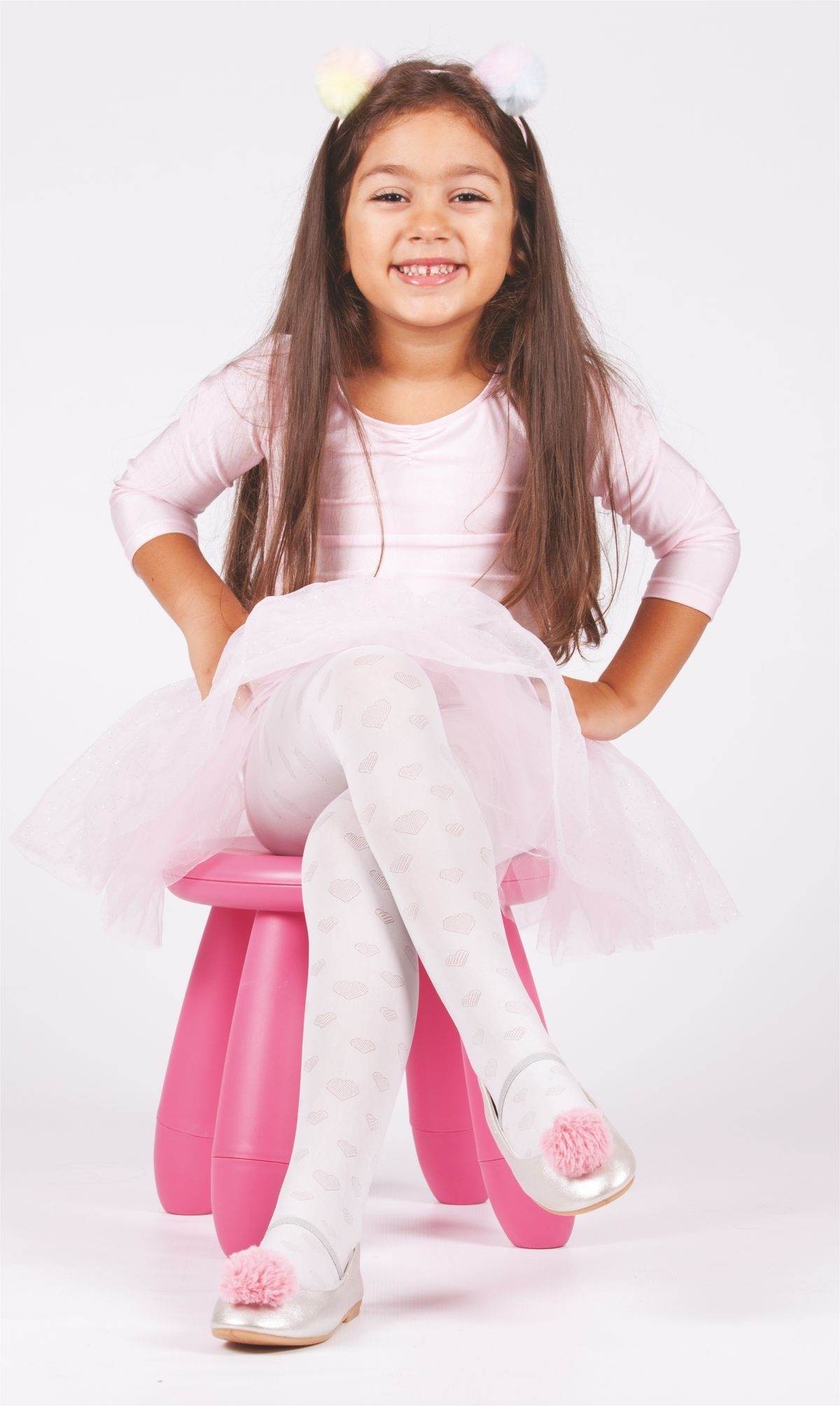 Yüksek Pamuklu Kaydırmaz Tabanlı Külotlu Çorap Daymod 2122081 - Kemik