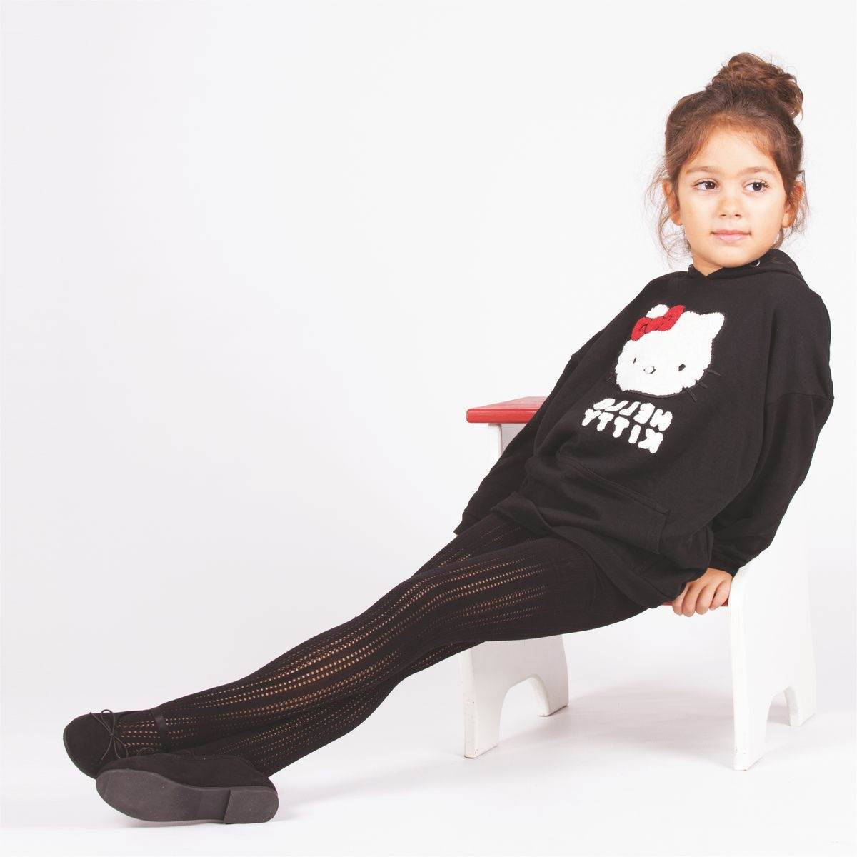 Pamuklu Kaydırmaz Taban Çocuk Külotlu Çorap Daymod 2122069 - Kemik