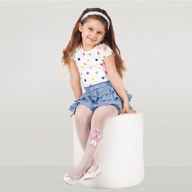 Pamuklu Kaydırmaz Tabanlı Külotlu Çorap Daymod 2141004 - Pembe