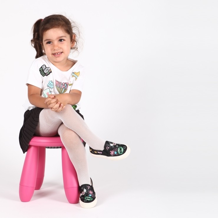 Yüksek Pamuk Oranı Kaydırmaz Taban Çocuk Külotlu Çorap Daymod 2123016 - Beyaz