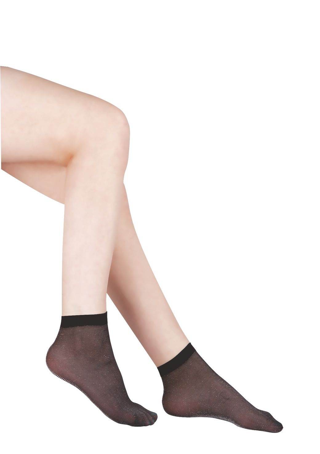 Yüksek Pamuk Oranı Kaydırmaz Çocuk Çorap Daymod 2527001 - Siyah-Gümüş