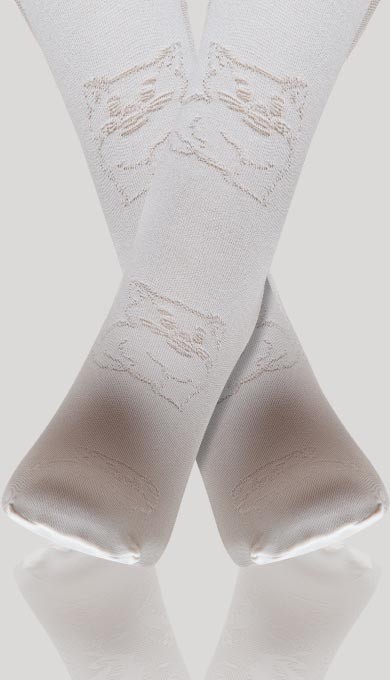 Yüksek Pamuk Oranı Kaydırmaz Çocuk Külotlu Çorap Daymod 2122025 - Kemik