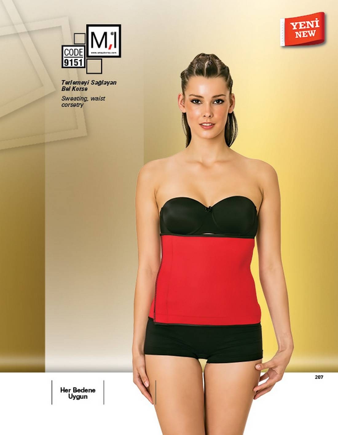 Dikişsiz Delikli Korse Emay 9151 - Görsel
