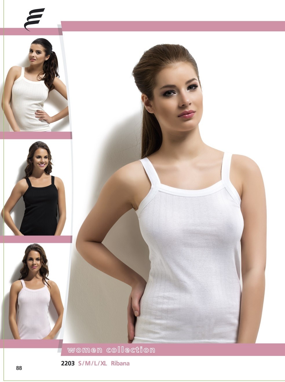 Geniş Askılı Pamuklu Kadın Atlet Erdem 2203 - Beyaz