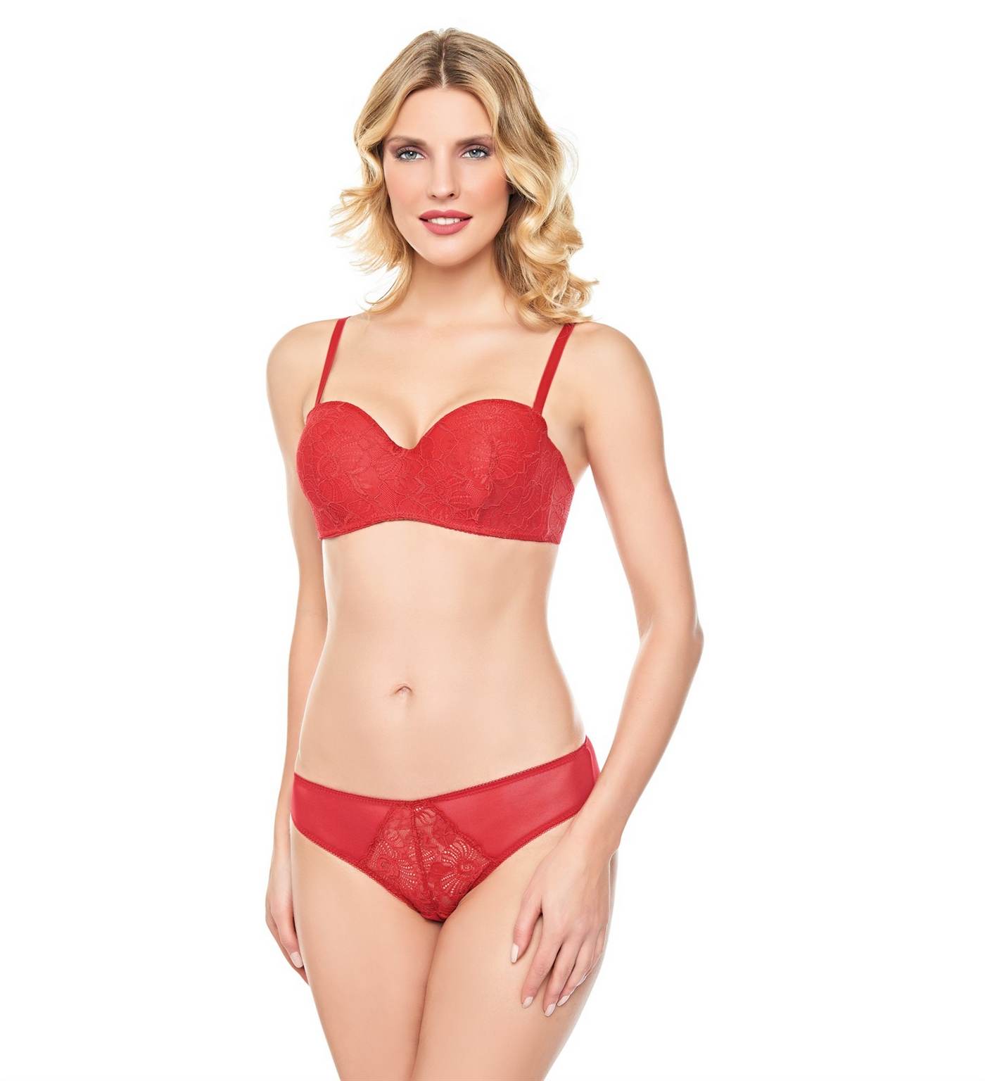 NBB Dantel Detaylı Desteksiz Sütyen Takımı NBB 4613