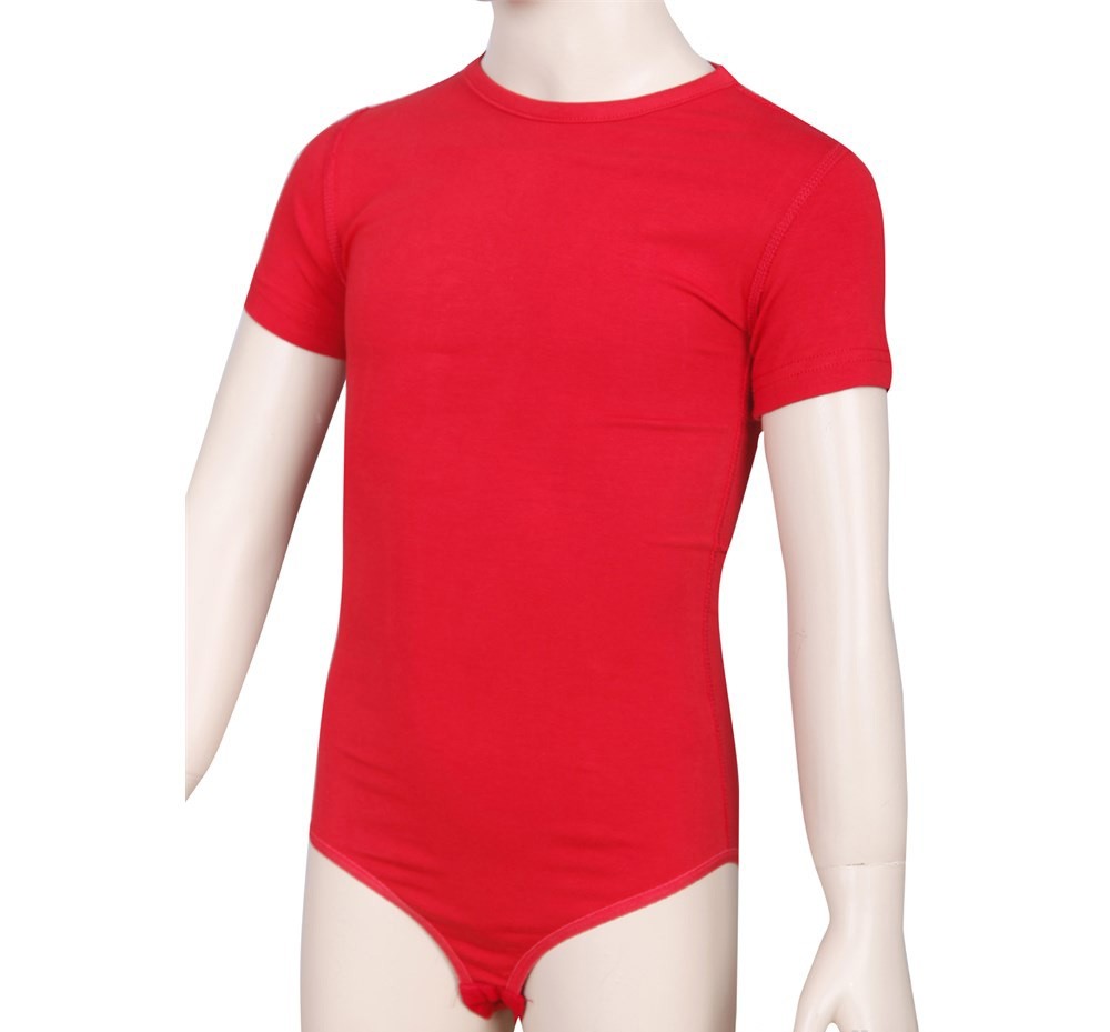 Pamuklu Geniş Askılı Kısa Kol Çocuk Body Dono 3330 - Kırmızı