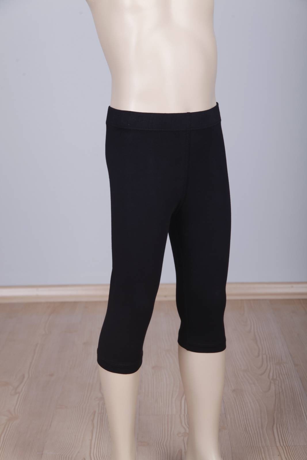 Pamuklu Likralı Kapri Tayt Dono 3125 - Siyah