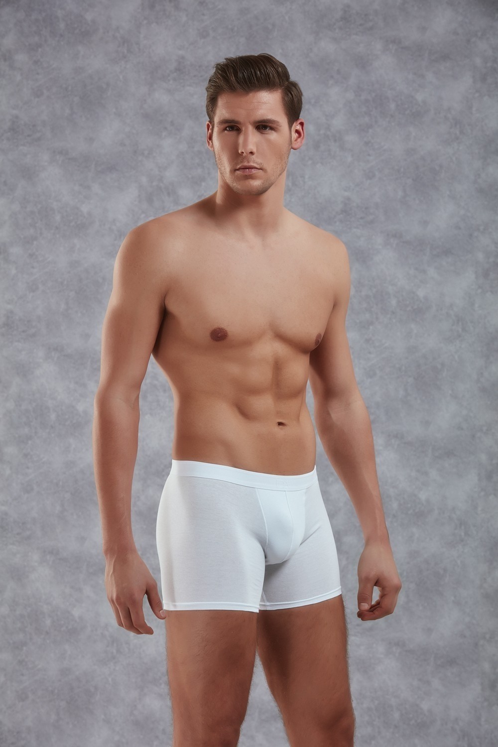 Pamuklu Esnek Bel Boxer Doreanse 1742 - Beyaz