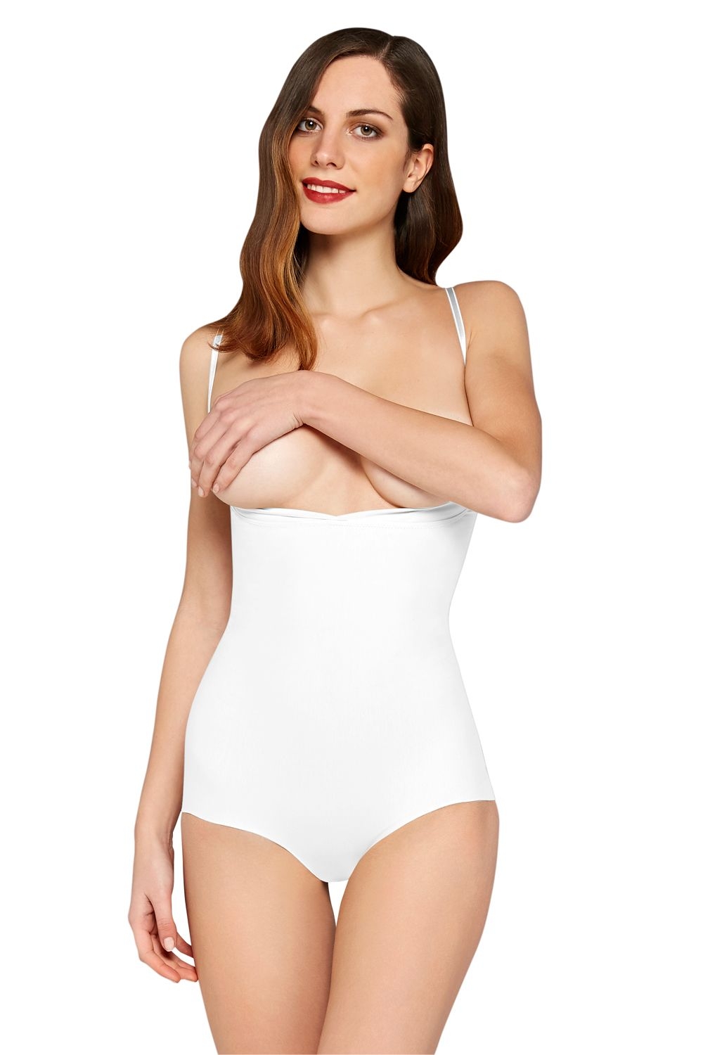 Kademeli Kompresyonlu Dikişsiz Korse Doreanse 5910 - Beyaz