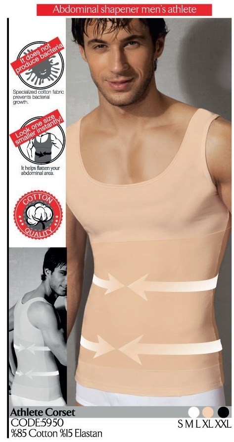 Pamuklu Elastan Korse Atlet Doreanse 5950 - Ten