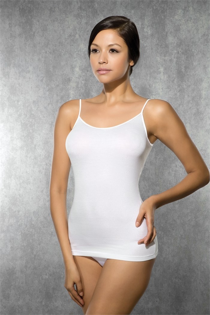 Micro Modal Nefes Alan Kadın Atlet Doreanse 9360 - Beyaz