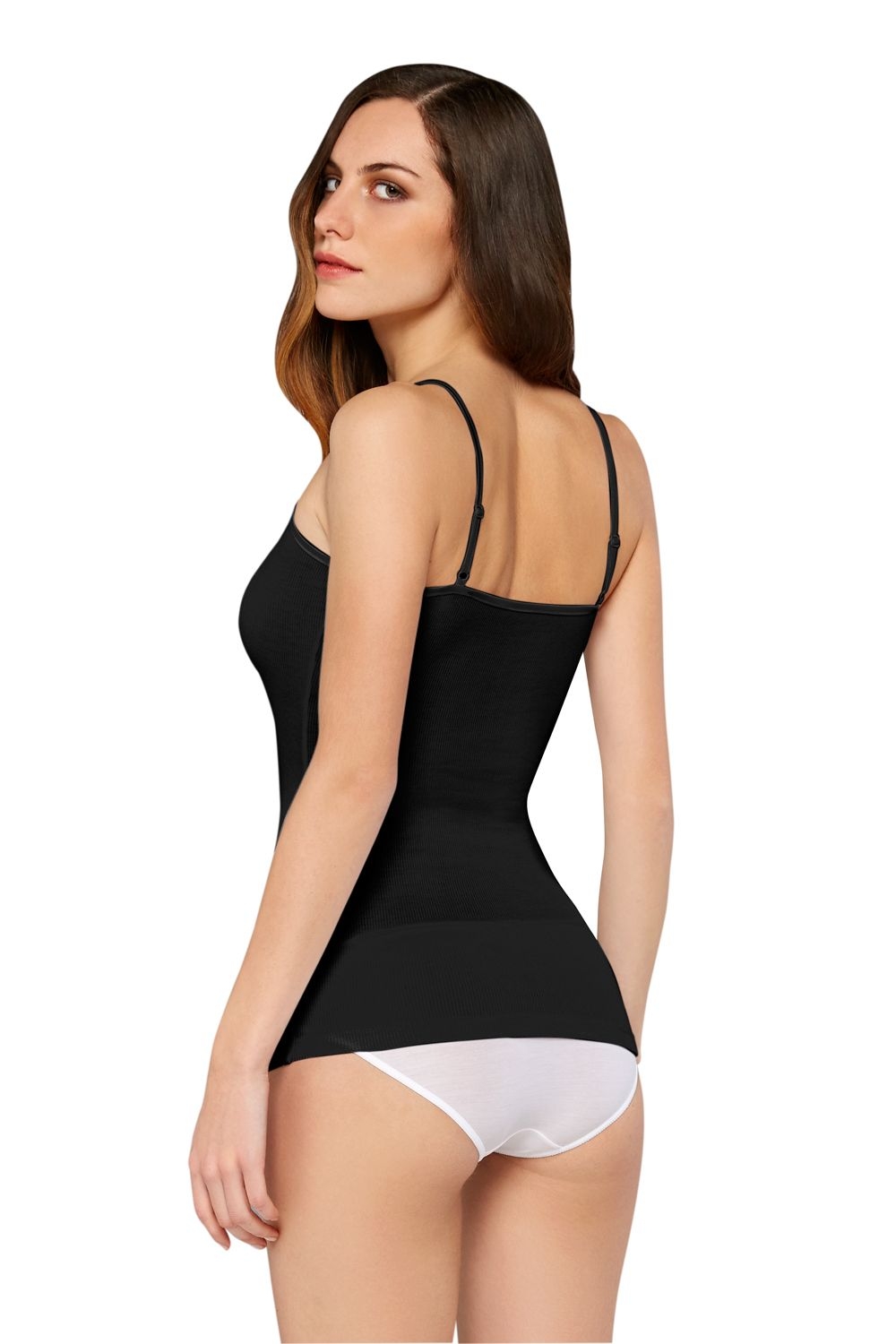 Micro Modal Nefes Alan Kadın Atlet Doreanse 9360 - Siyah