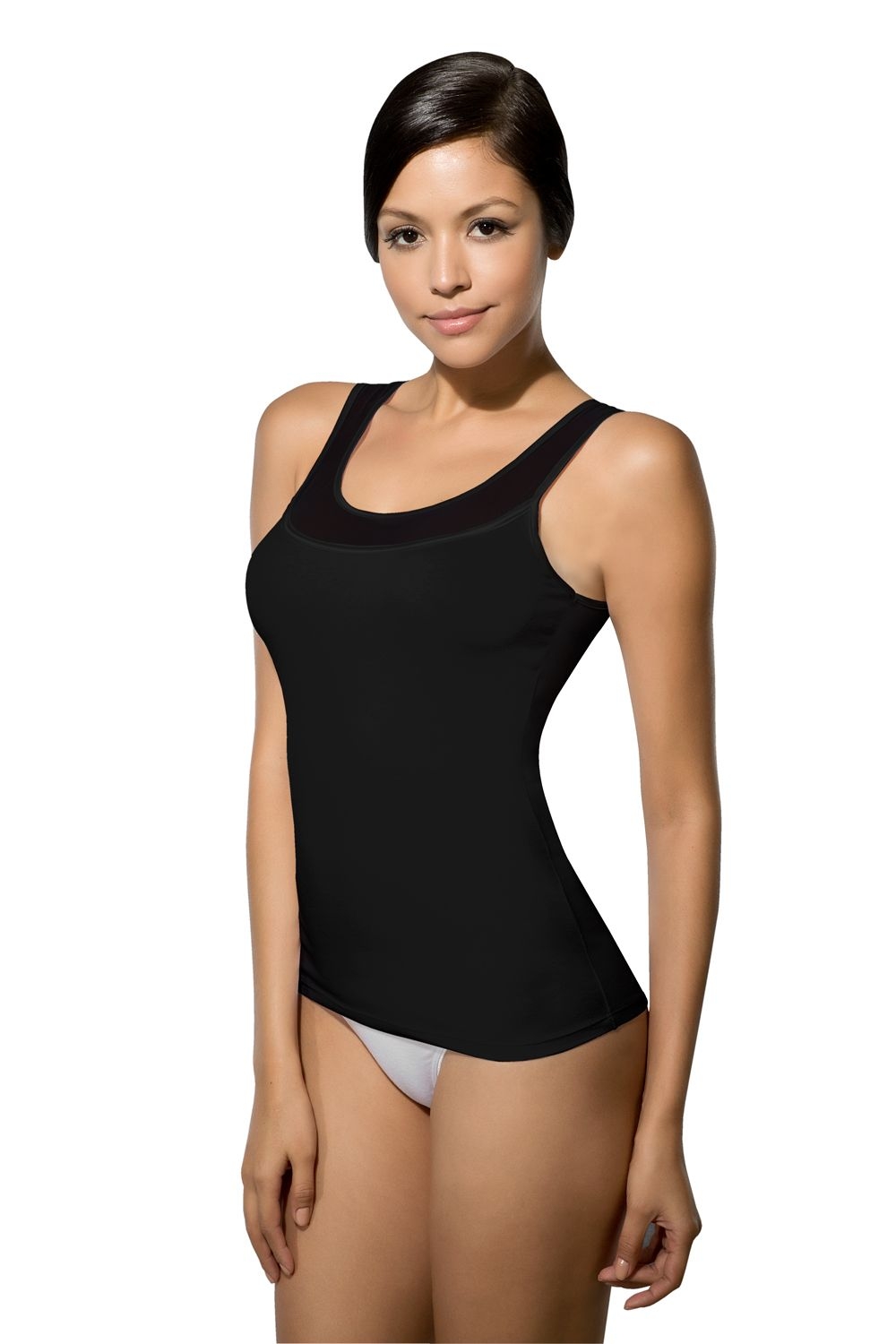 Modal Pamuklu Dar Kesim Atlet Doreanse 9370 - Siyah