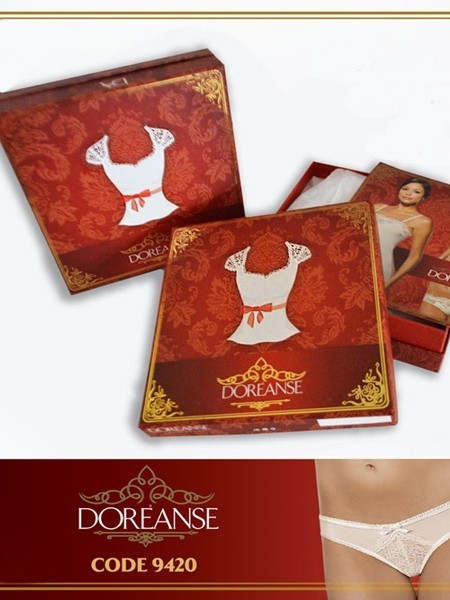 Nefes Alabilir Micro Modal Gelin Atlet-Külot Doreanse 9420 - Ekru