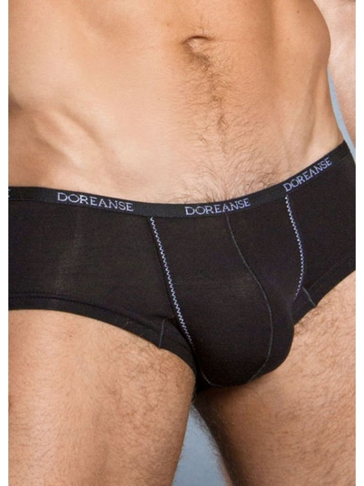 Modal Pamuklu Esnek Bel Boxer Doreanse 1781 - Siyah