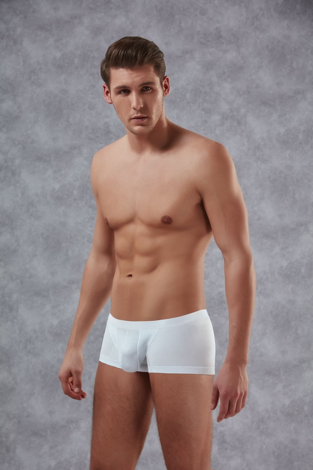 Pamuklu Esnek Bel Lastiği Boxer Doreanse 1750 - Beyaz