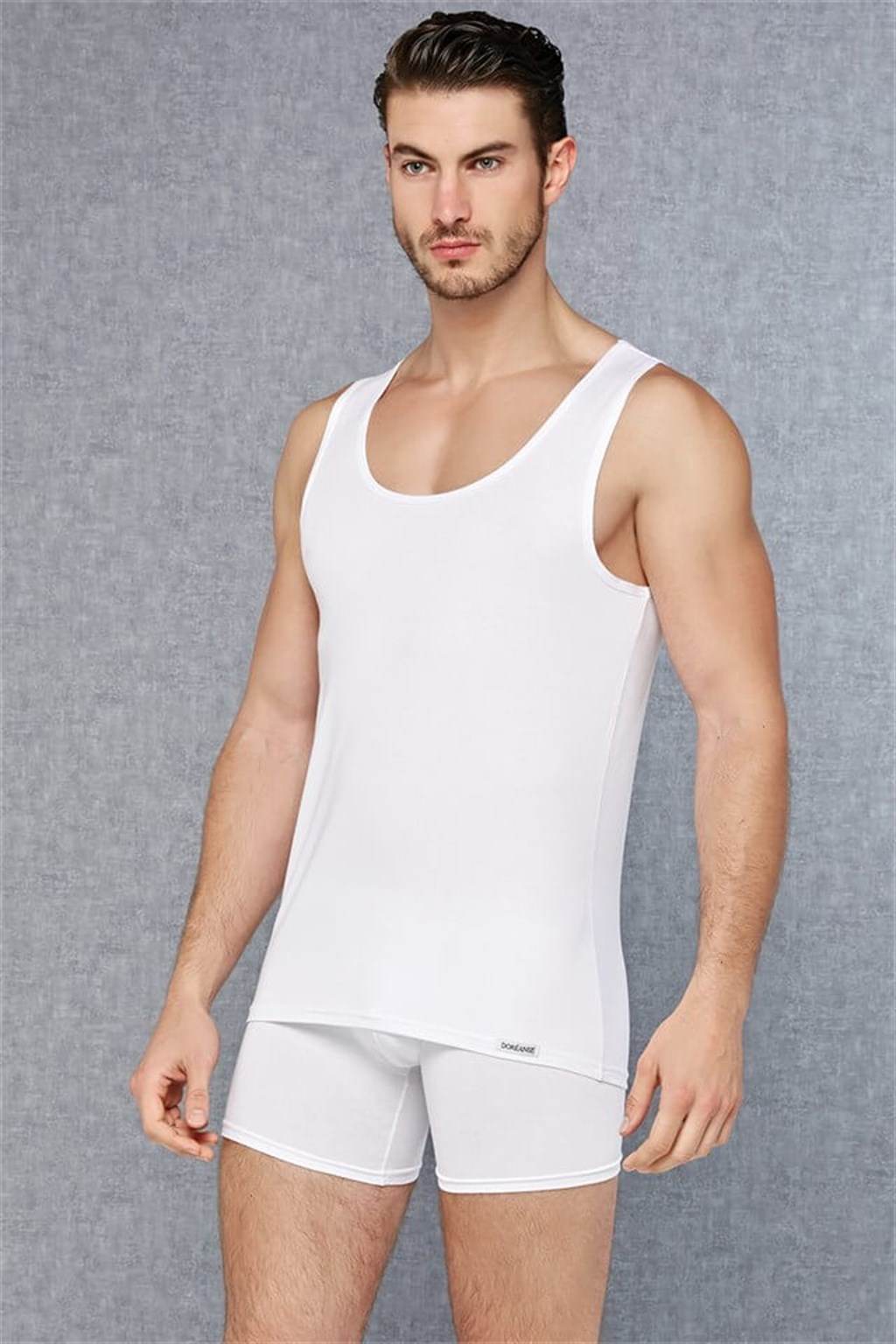 Pamuklu Elastan Beyaz Erkek Atlet Doreanse 2011 - Beyaz