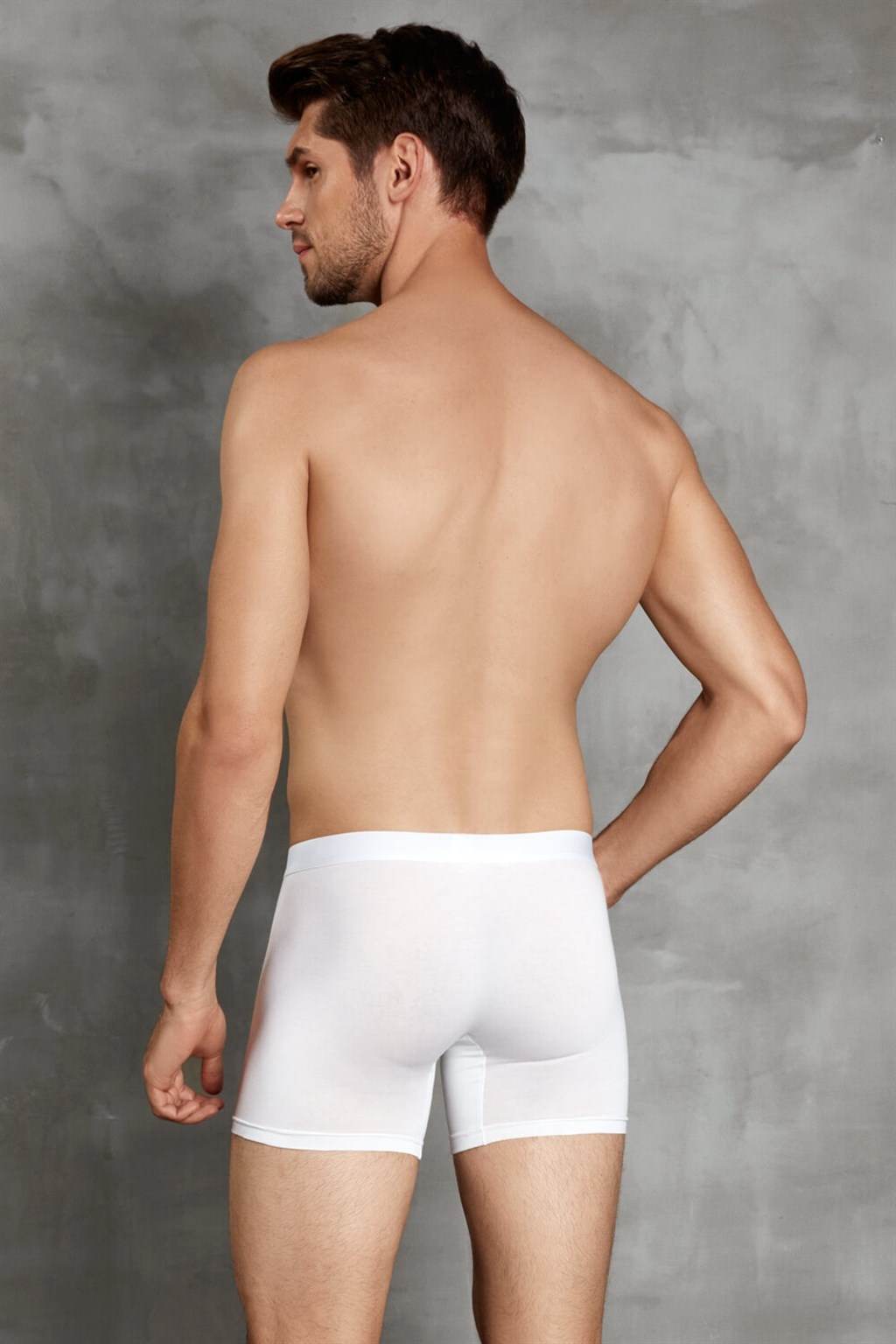 Pamuklu Esnek Bel Lastikli Boxer Doreanse 1515 - Beyaz