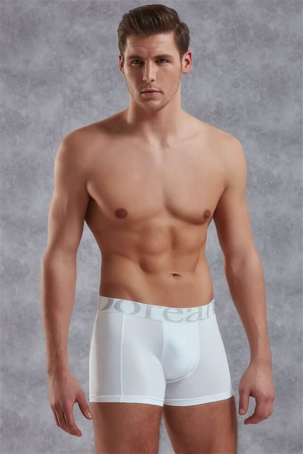 Pamuklu Elastan Battal Boy Boxer Doreanse 1777 - Beyaz