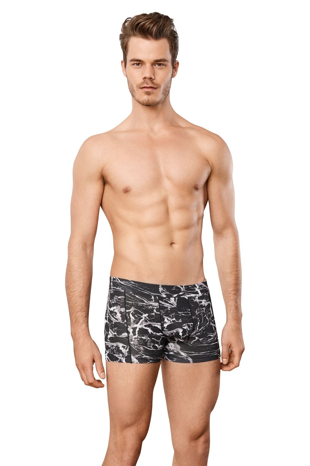 Modal Pamuk Karışımlı Esnek Bel Boxer Doreanse 1871 - Marble
