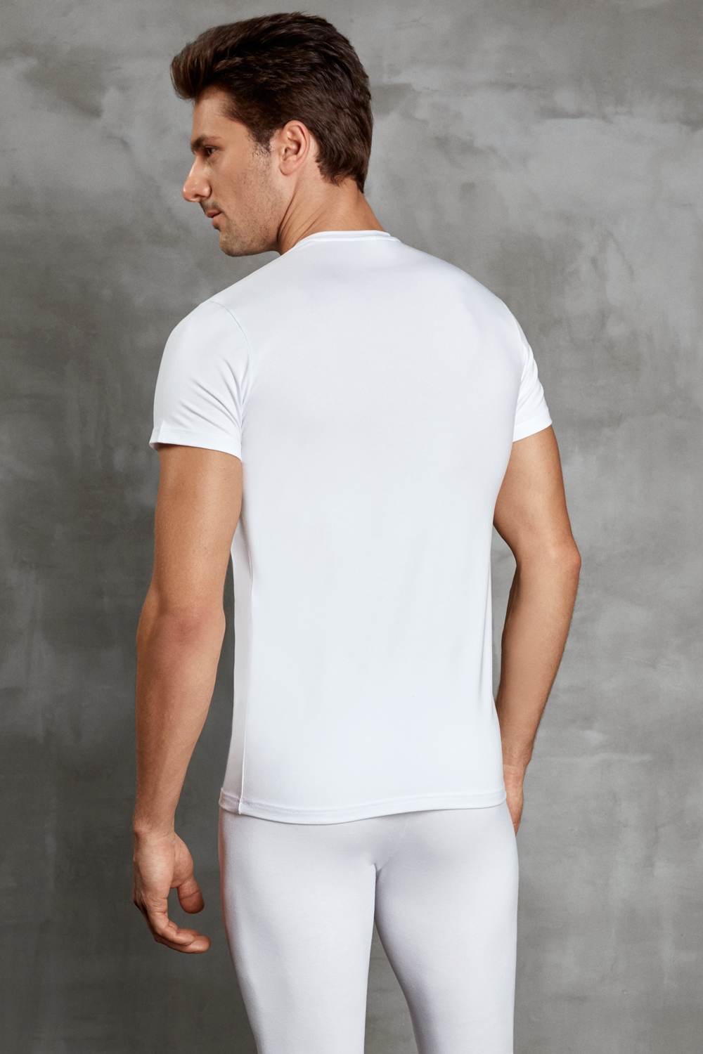 Viloft Termal V-Yaka Kısa Kollu T-Shirt Doreanse 2890 - Siyah