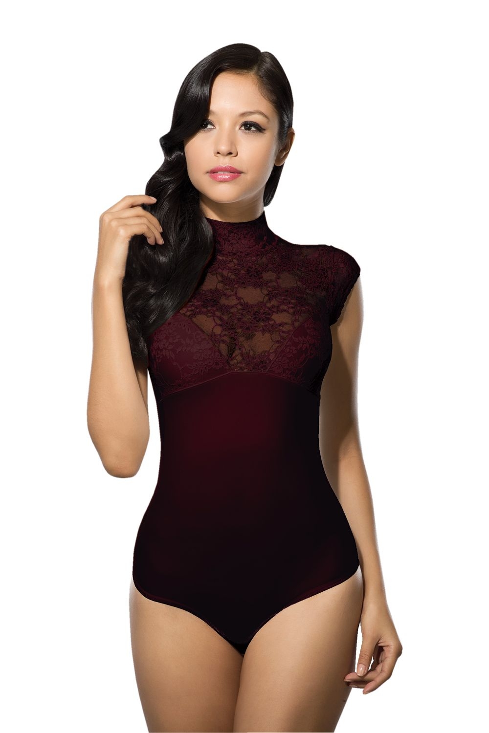 Esnek Tek Parça Body Doreanse 12126 - Bordo