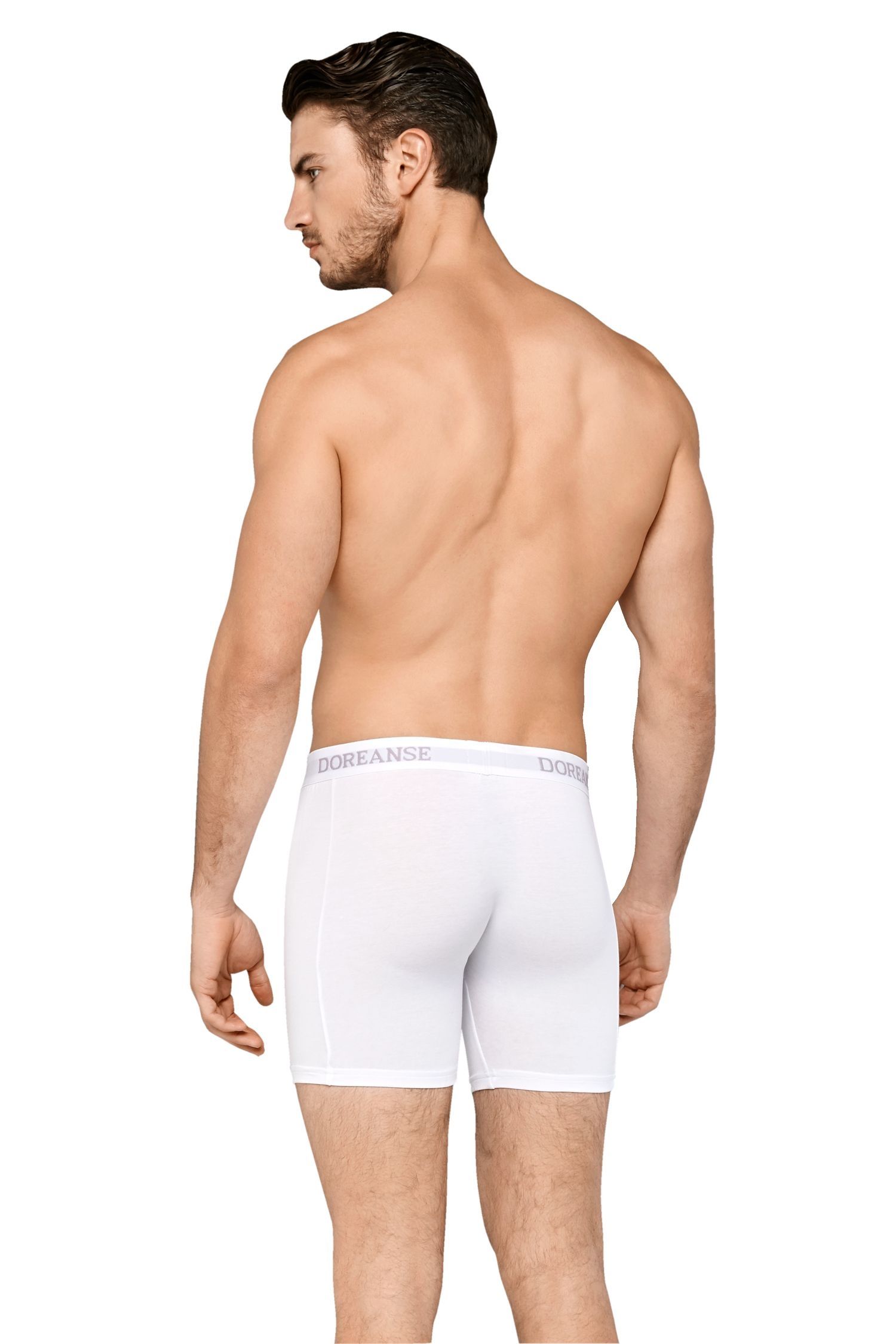 Modal Pamuklu Esnek Bel Boxer Doreanse 1780 - Beyaz