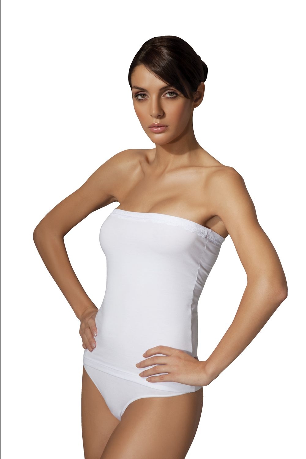 Pamuklu Nefes Alabilir Straplez Atlet Doreanse 9207 - Beyaz