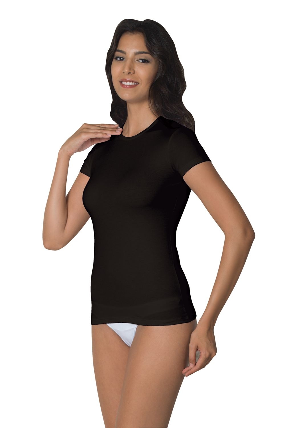 Tek Parça Kesim Esnek Body Doreanse 9367 - Siyah