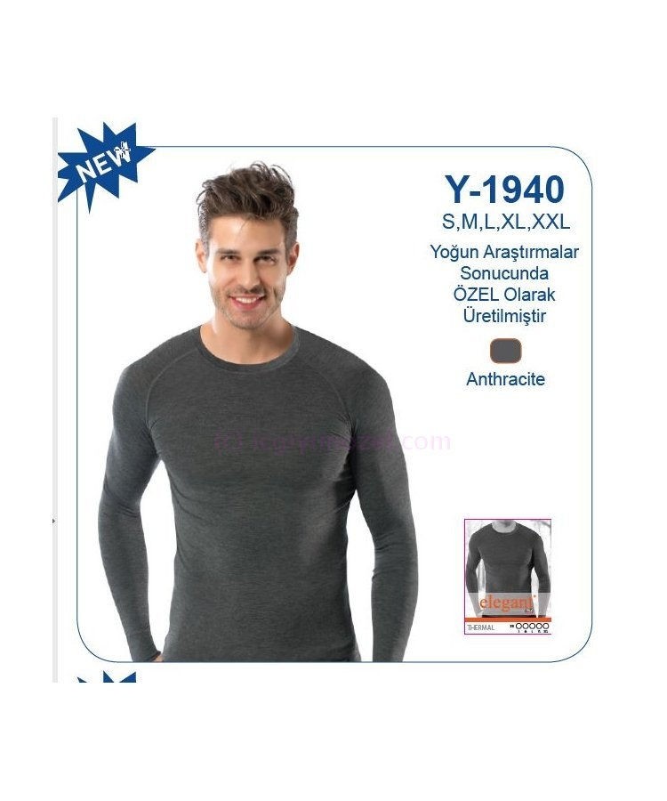 Esnek Modal Koton Termal Fanila Öztaş 1940 - Antrasit