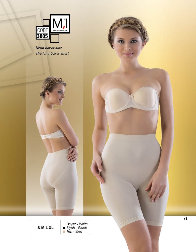 Dikişsiz Uzun Paçalı Korse Emay 3005 - Ten